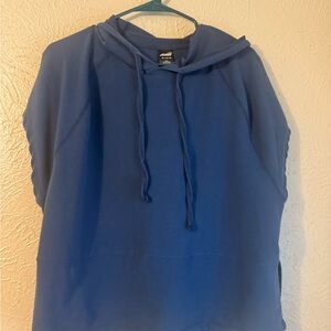 Avia Blue Oversized Sleeveless Active Hoodie – XL